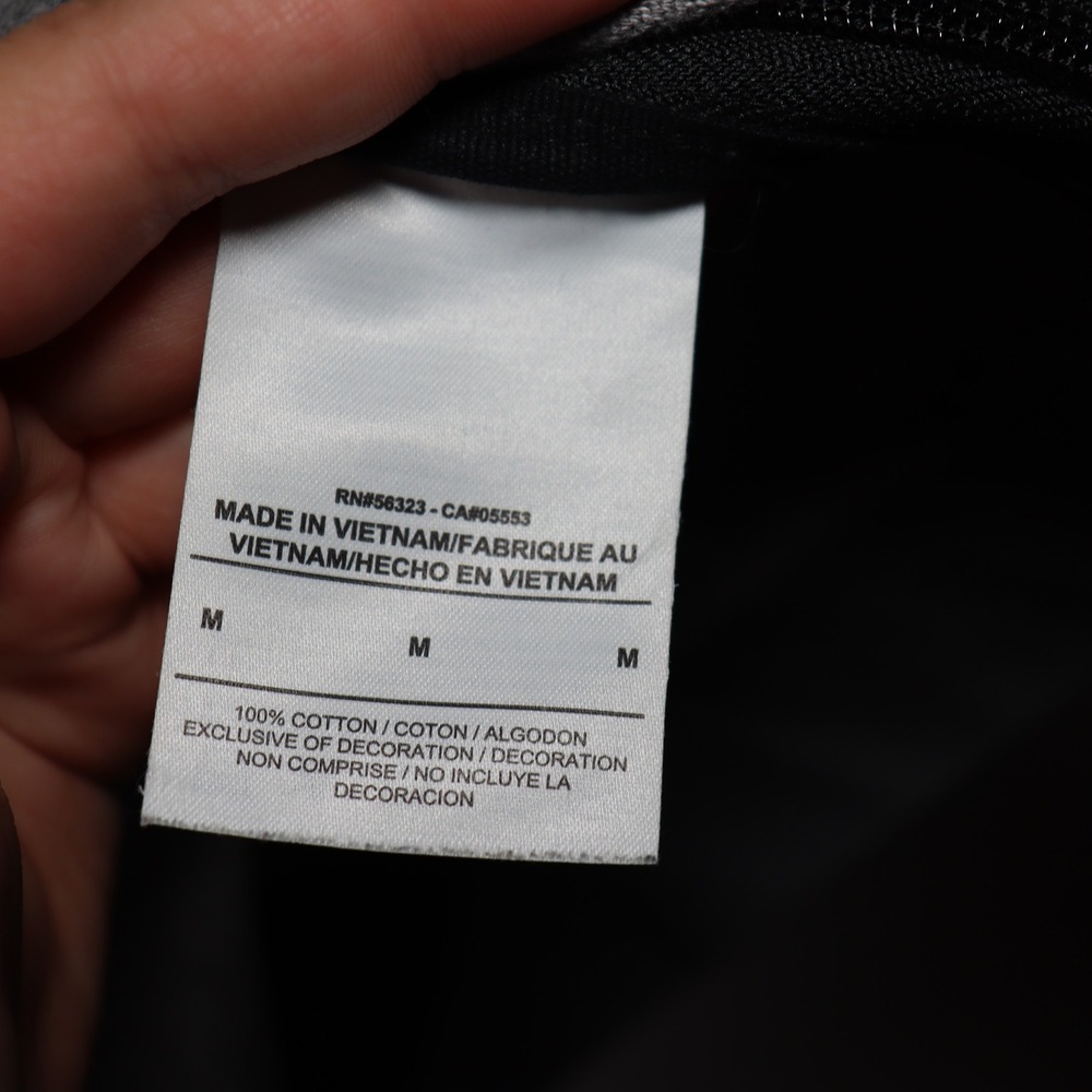 Nike Womens Colorblock Sweatshirt Grey Black Raglan Logo Pullover Medium - Picture 4 of 7